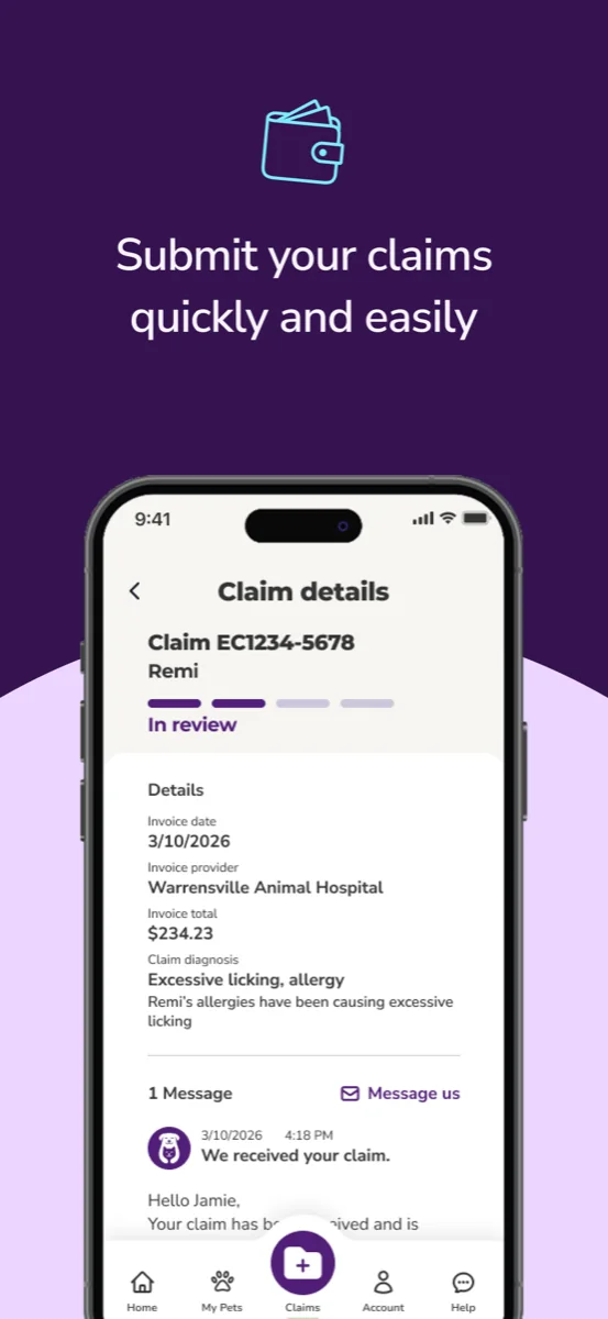 Submit your claims quickly and easily